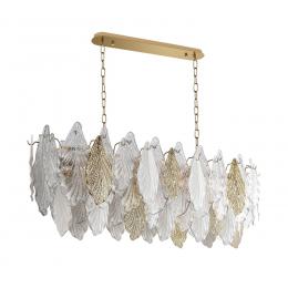 Odeon light 5052/14 HALL ODL24 507 золото/белый/прозрачный/металл/стекло/фарфор/металл Люстра E14 14*40W LACE 